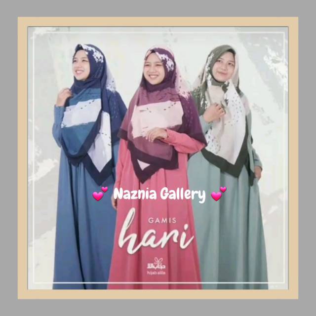 Gamis Hari HIJAB ALILA | Gamis Daily Busui dan Wudhu Friendly | Gamis Syari Muslimah Dewasa
