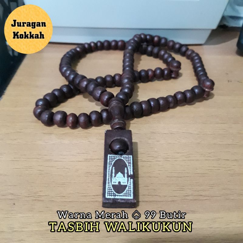 Tasbih Walikukun 99 Butir Warna Merah