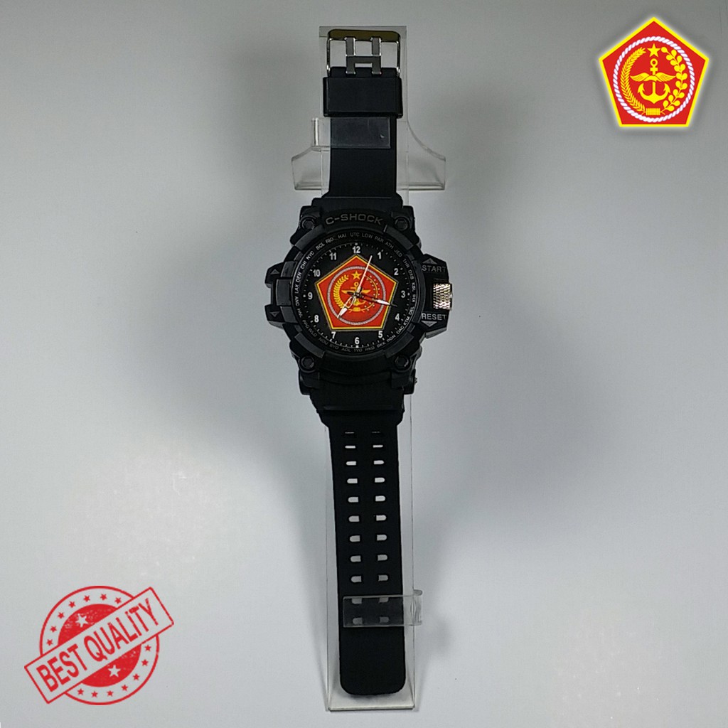 (BEST QUALITY) JAM TNI {PENJAGA NKRI} FULL BLACK