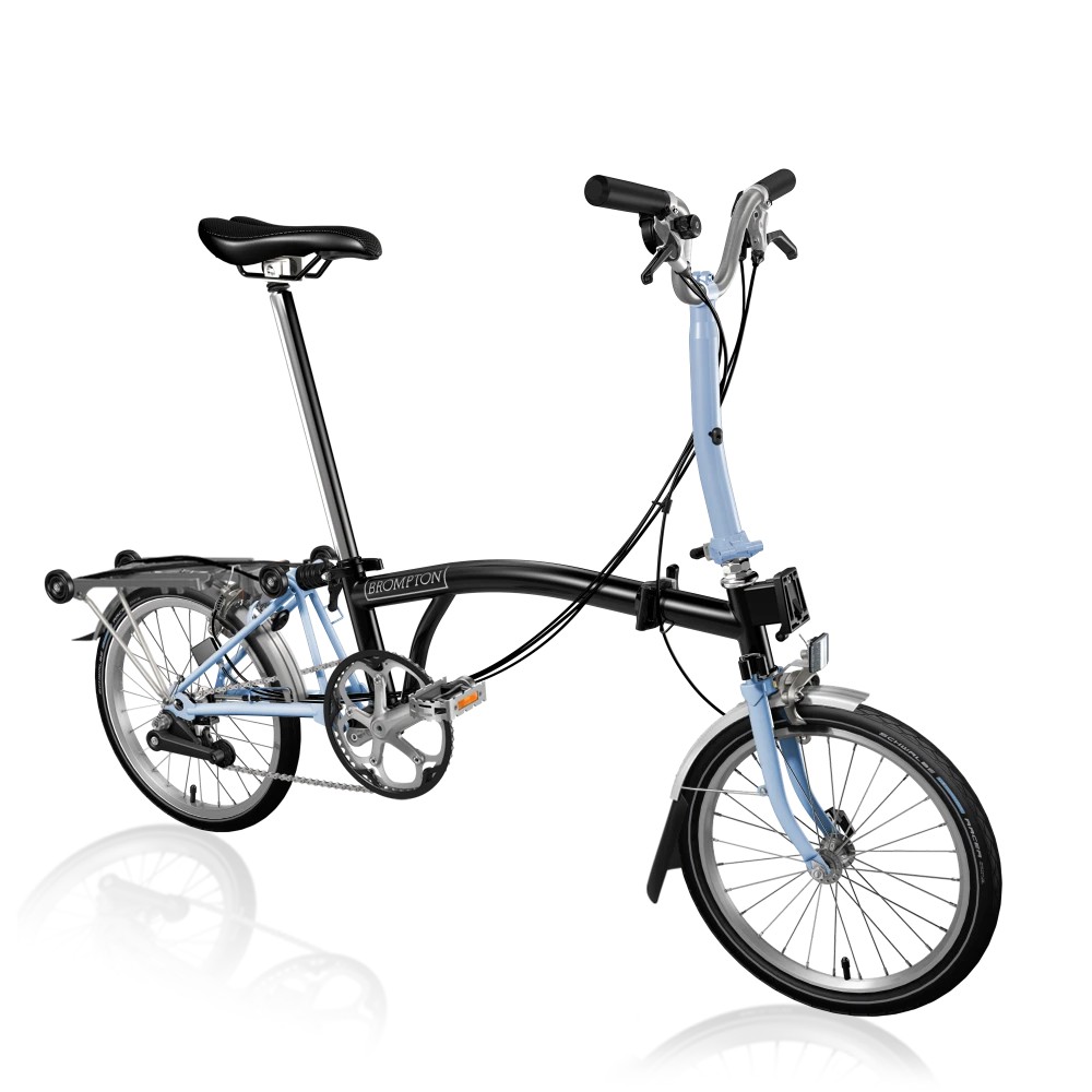 SEPEDA LIPAT BROMPTON M6R - BLACK/CLOUD BLUE
