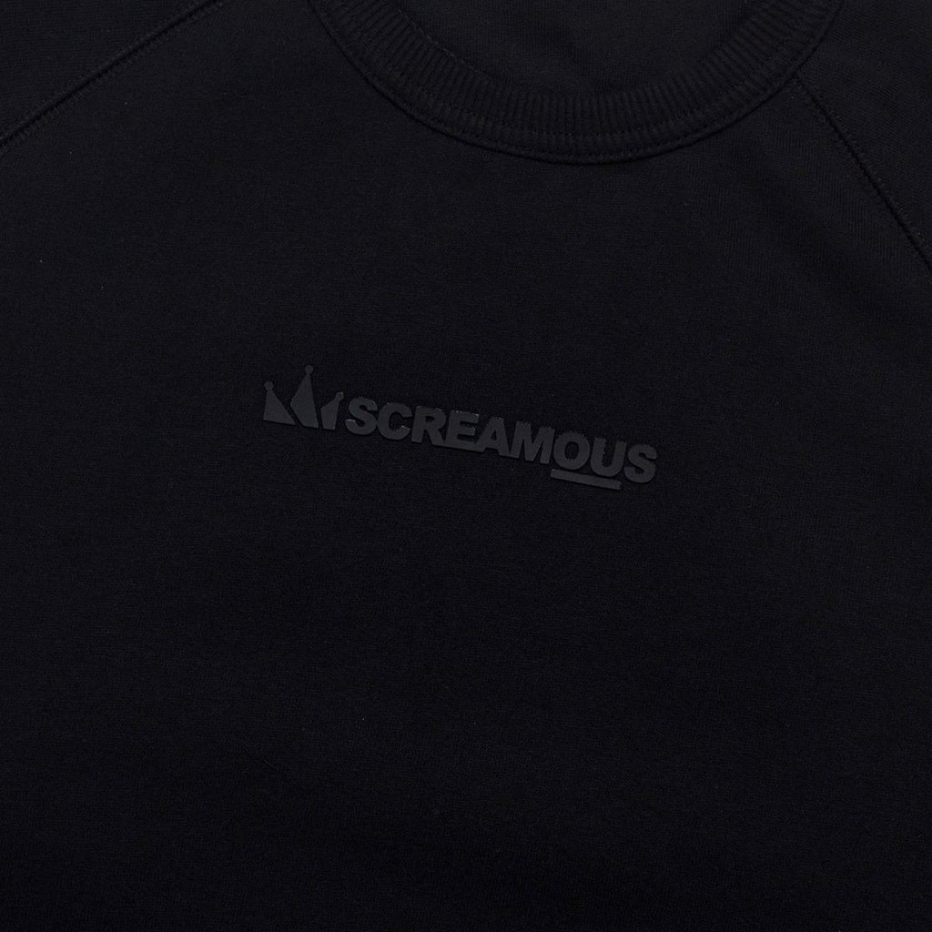 SWEATER CREWNECK SCREAMOUS SIGNATURE LEGEND TINY ON BLACK