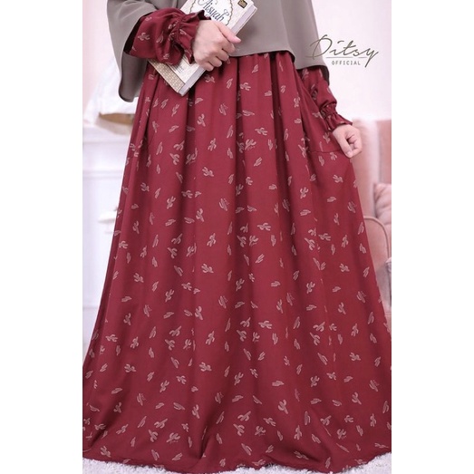 CACTUS MAROON NIGHTGOWN DITSY FEBRUARI 2021