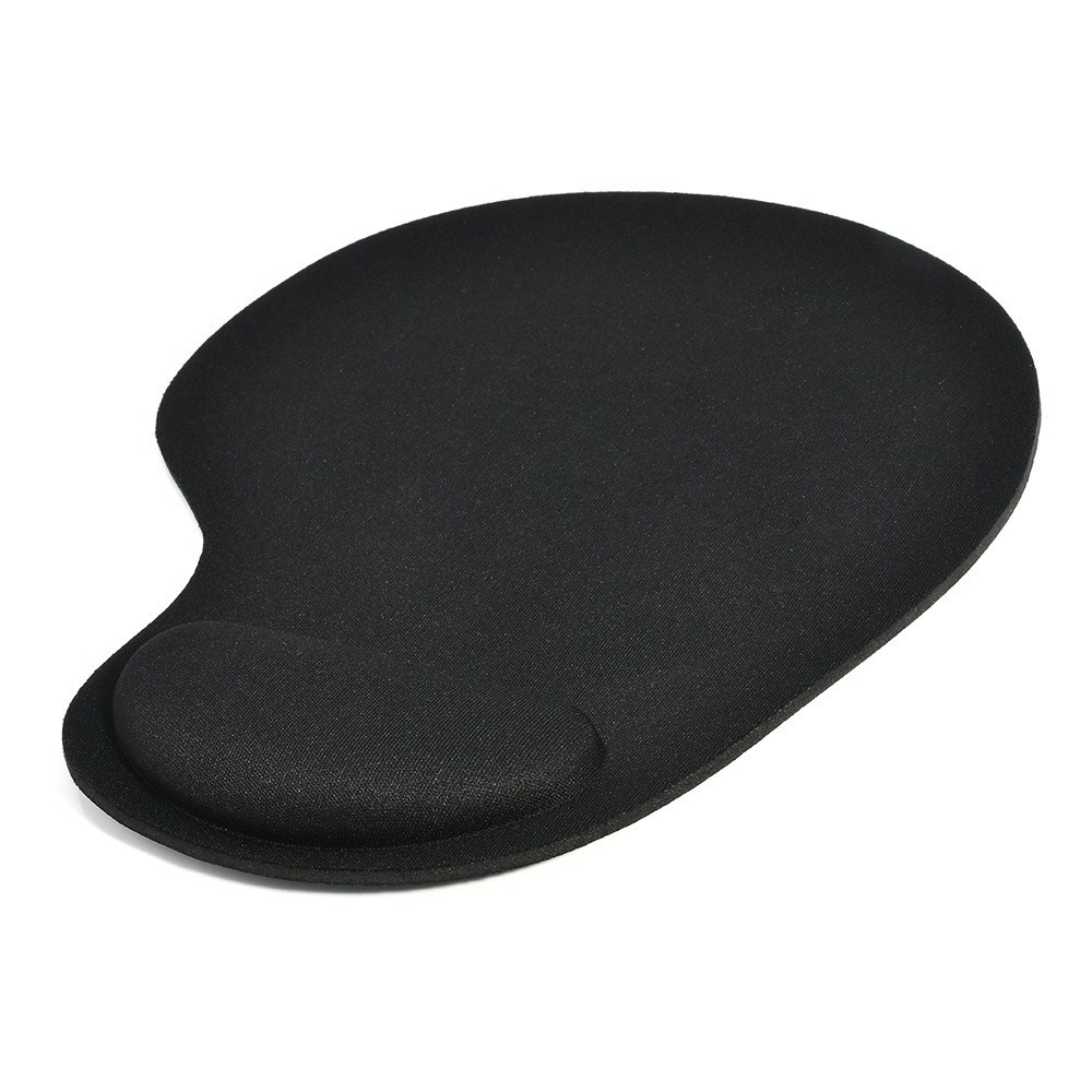 Mouse Pad Gaming Dengan Bantalan Pergelangan Tangan Warna Hitam