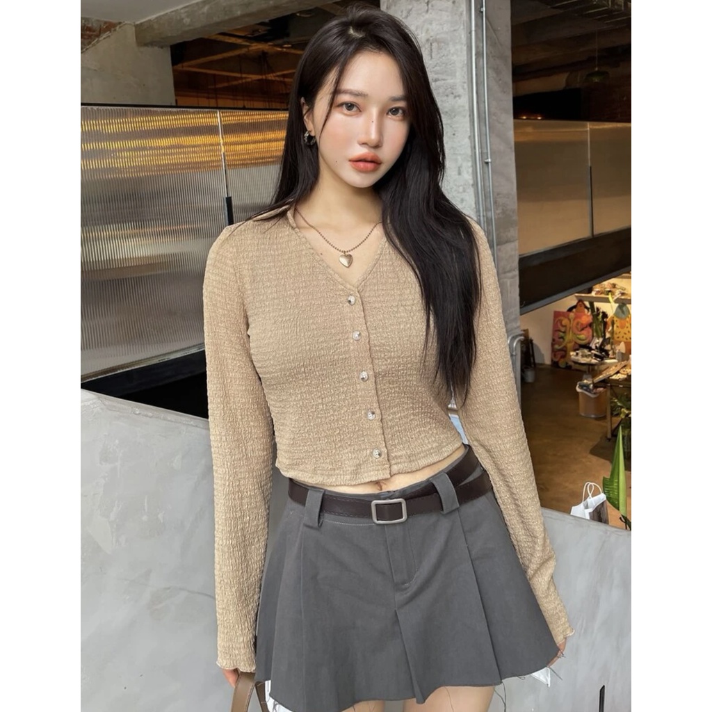 CARDIGAN CROP- CARDIGAN KOREA - ALBA CARDIGAN