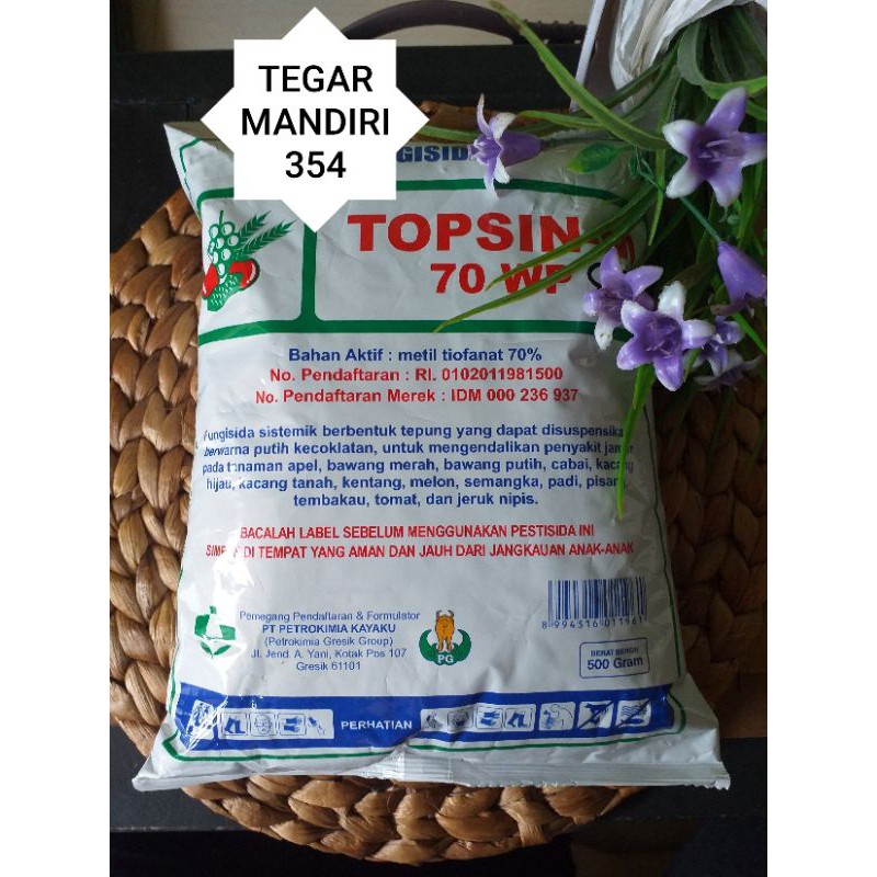 fungisida sistemik topsin70wp / topsin 500gram racun pembasmi jamur tanaman