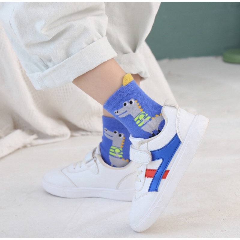 Kaos Kaki Motif Dino Dinosaurus Anak Laki Laki / Boy Kid Socks