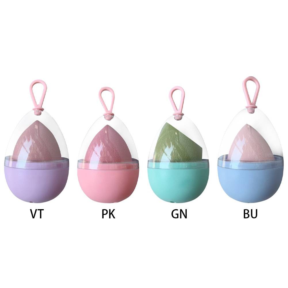 TEMPAT PENYIMPANAN BEAUTY BLENDER/ 2IN1 BEAUTY BLENDER DAN HOLDER/ TEMPAT SPONS MAKEUP BENTUK  TELUR
