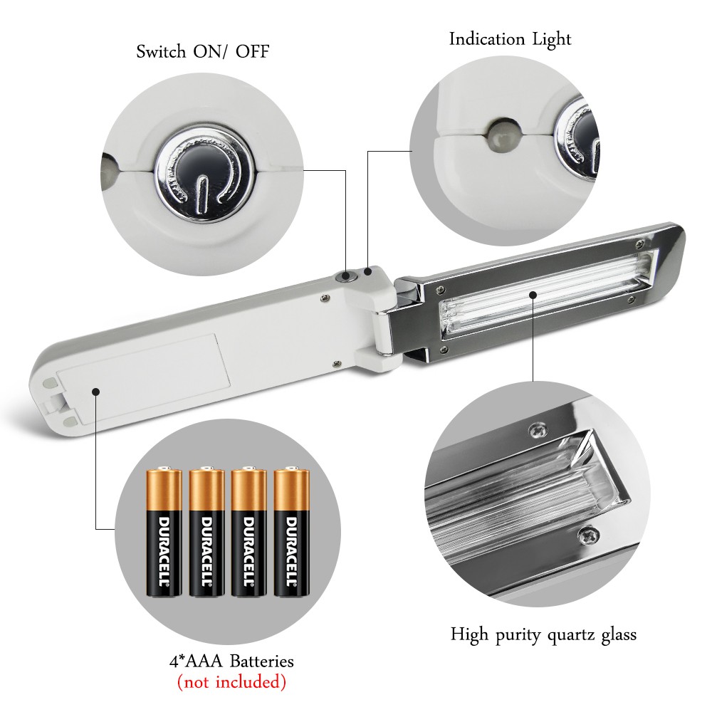 Lampu UV Portable Disinfektan Germicidal Lamp Sterilization 2W - Murah