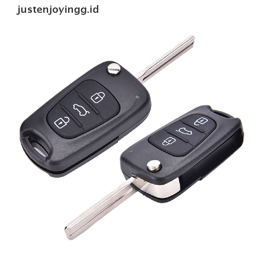 Casing Kunci Remote Lipat 3 Tombol Untuk Hyundai I20 I30 IX35 I35