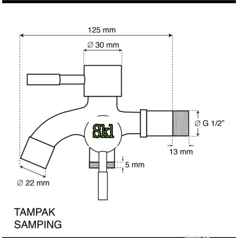 KERAN CABANG BLACK KRAN SHOWER BLACK STOP KRAN SHOWER BLACK SERIES 1/2 INC Keran Cabang Stainless Sus 304 Kran Dobel Kran shower sus 304 keran air Hitam Black