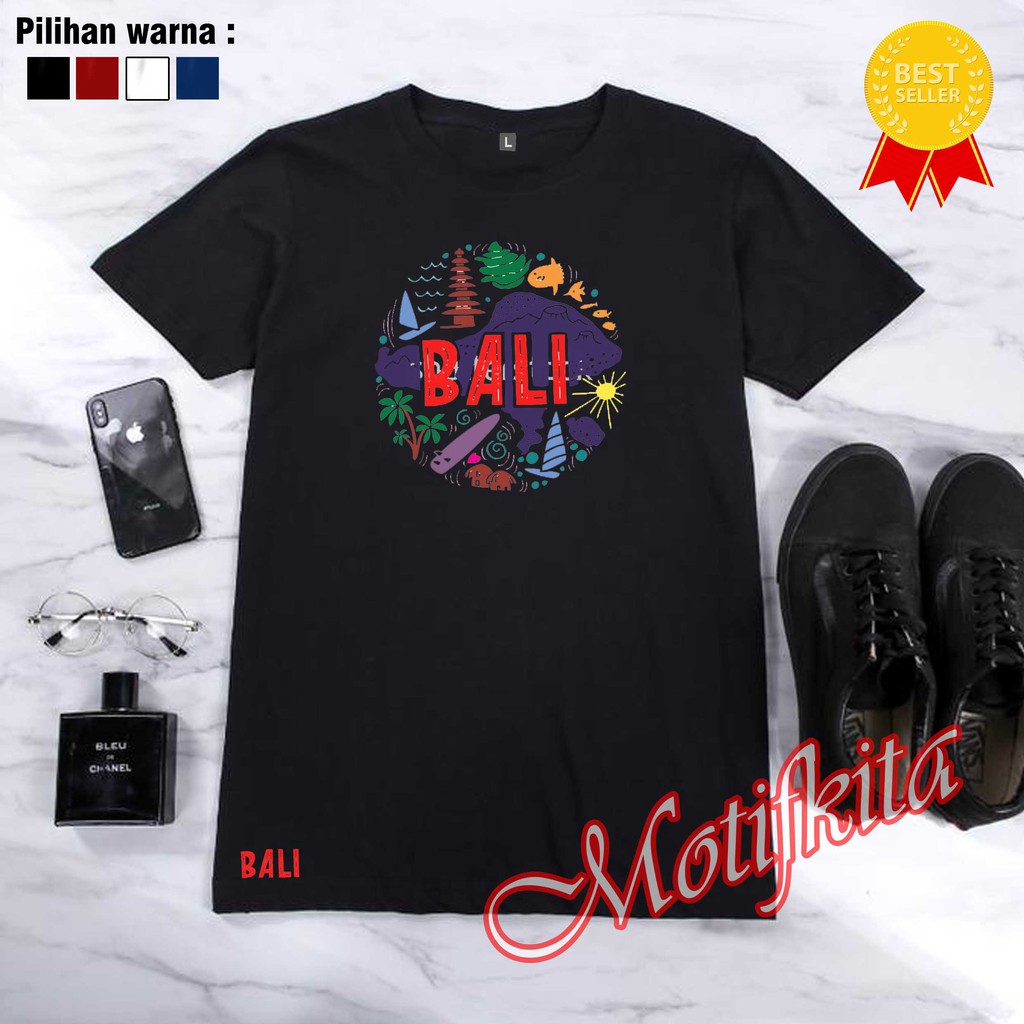 Baju Kaos PULAU BALI Keren Pria Wanita Distro Kaos Pria Keren