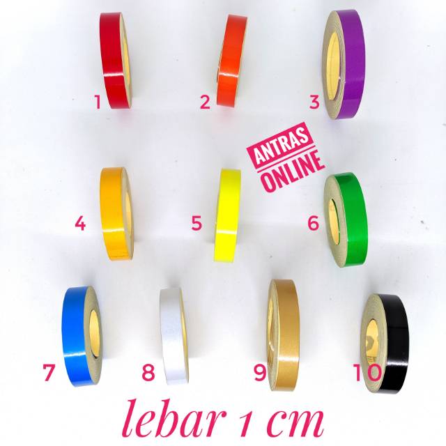 Lis velg 1cm stiker velk motor mobil sticker helm Shopee Lis velg 1cm stiker velk motor mobil sticker helm Shopee