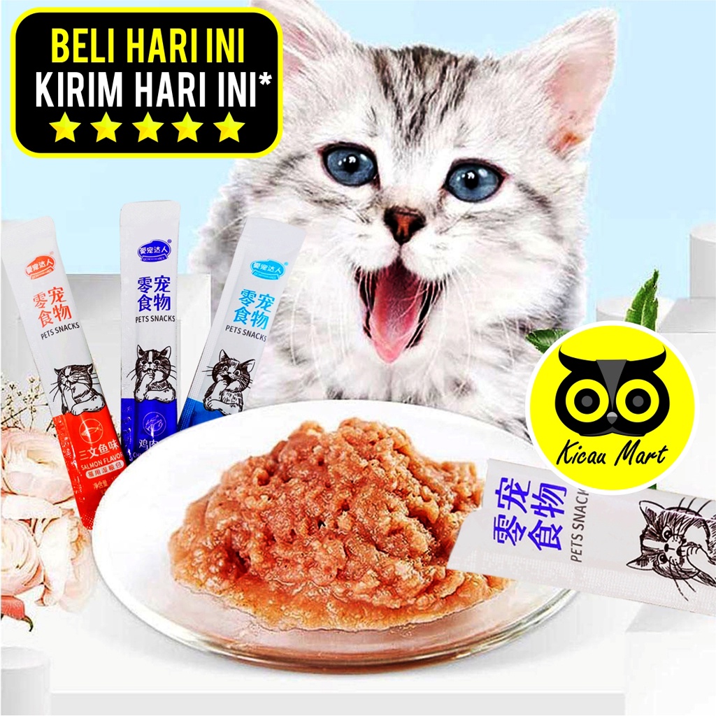 Cemilan Kucing Creamy Cat Treats Pet Lovers Hao De Yummy Snack Kucing Basah Liquid Cat Stick Makanan Kucing Kitten Anabul Import Makanan Cemilan Kucing Food Cat