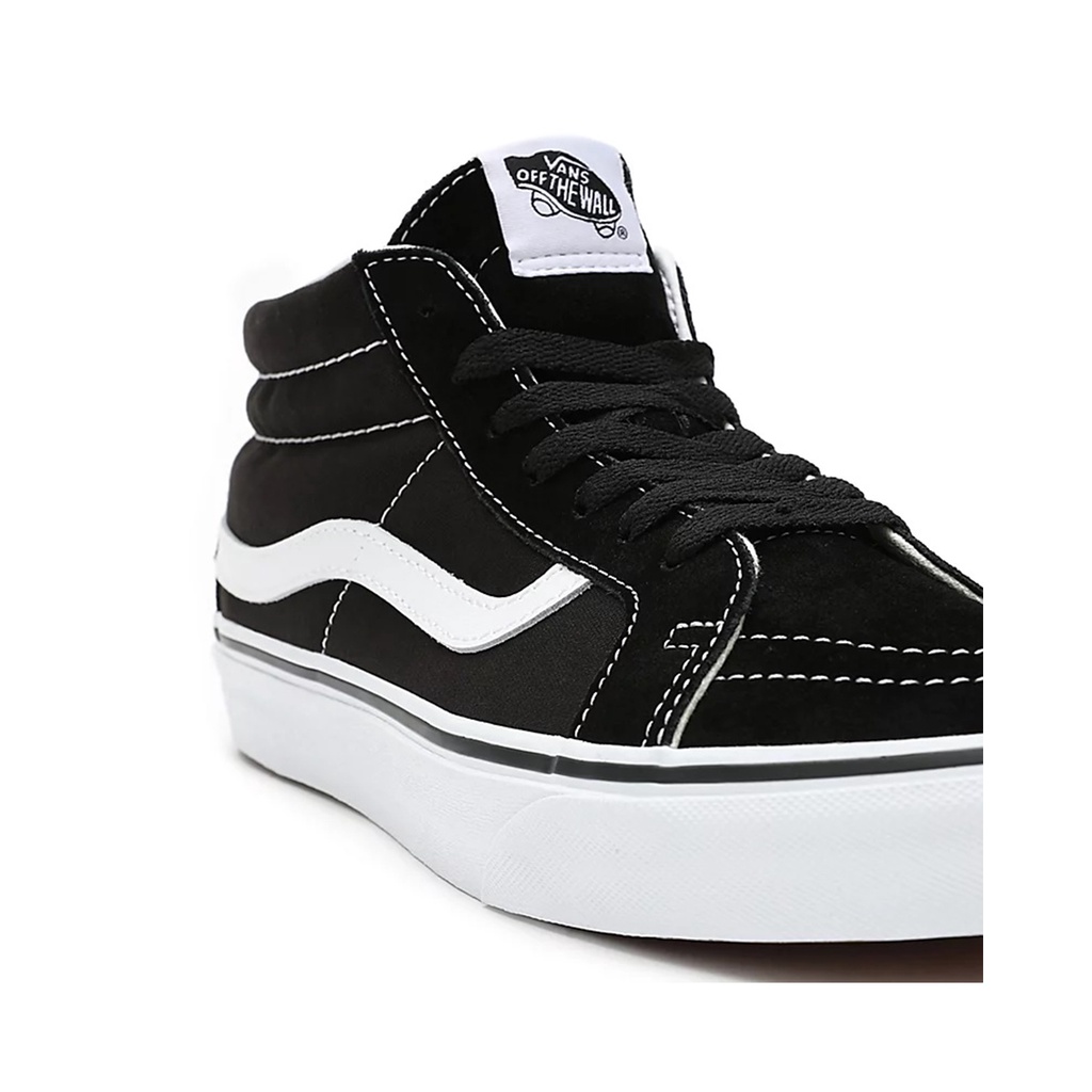 SEPATU VANS OFF THE WALL | SK8 MID BLACK WHITE