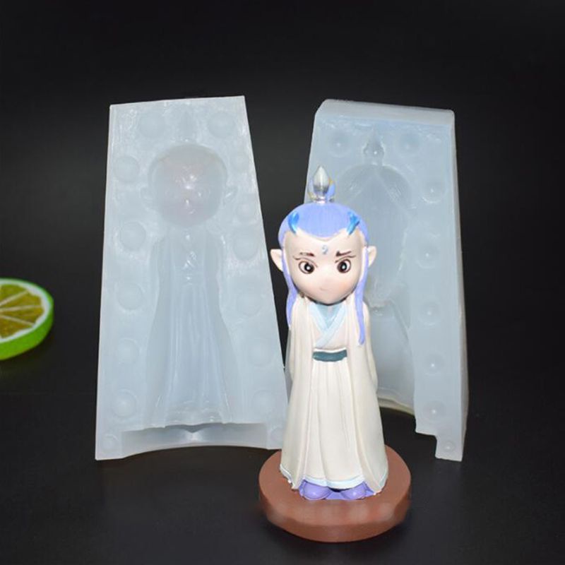 SIY  Cute Cartoon Nataku Chinese Mythical Figure Resin Mold Jewlery Making Model Kit Art Craft