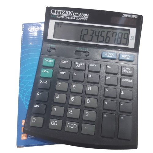 

Kalkulator CITIZEN CT-666N / Calculator CT 666 N Check & Correct 12 Digit