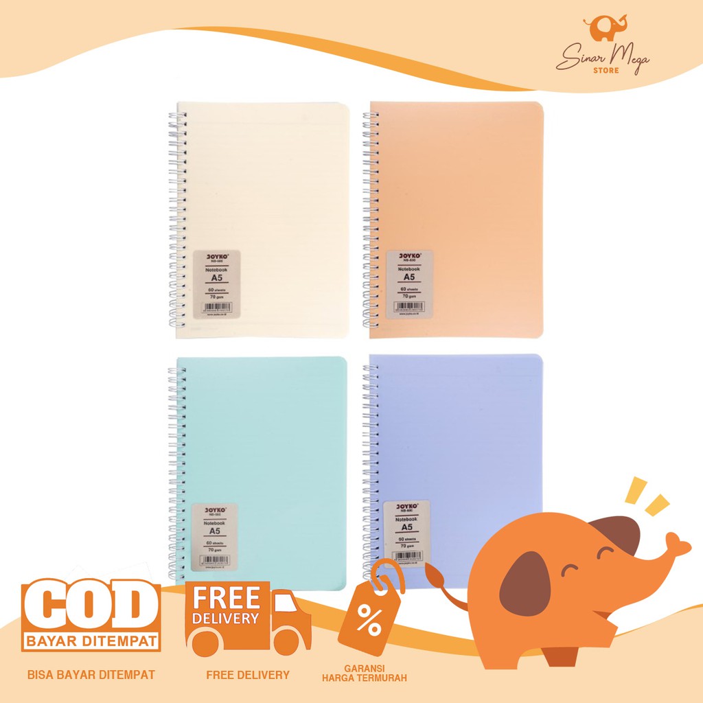 

Joyko Loose Leaf Buku NOTEBOOK A5 NB-680 60 Lembar Ruled / Diary Agenda Ruled Buku Catatan Bergaris