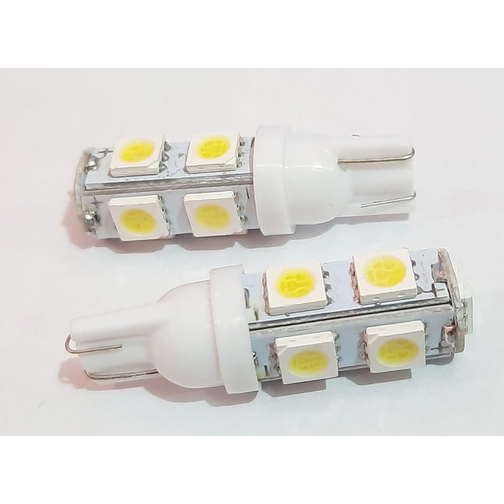 2PCS - Sein / Lampu Senja LED 9 Mata Colok Lampu Sen Senja Seri Led 9 Mata Diam T10 Buat Motor Mobil