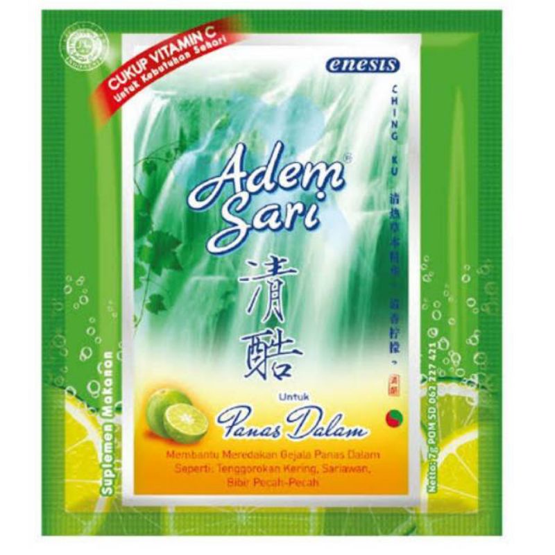 

Adem Sari sachet 7gr x 3 pcs - Sembako Jogja