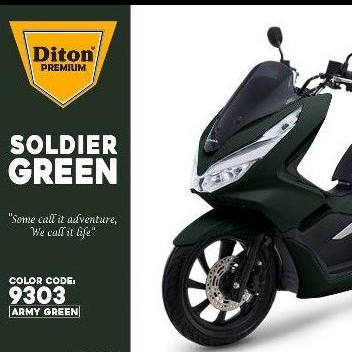 Cat Pilok Diton Premium 9303 ARMY GREEN  HIJAU  400ml . TAHAN BENSIN