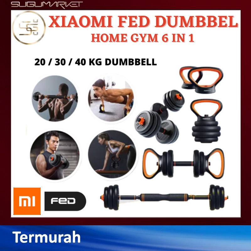 Jual FED MULTIFUNCTIONAL / DUMBELL SET 30 KG / FED DUMBELL BARBELL