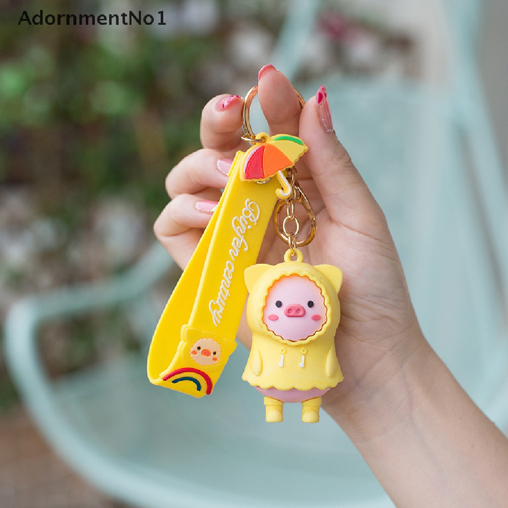 (AdornmentNo1) Gantungan Kunci Boneka Kartun Babi Bahan Metal