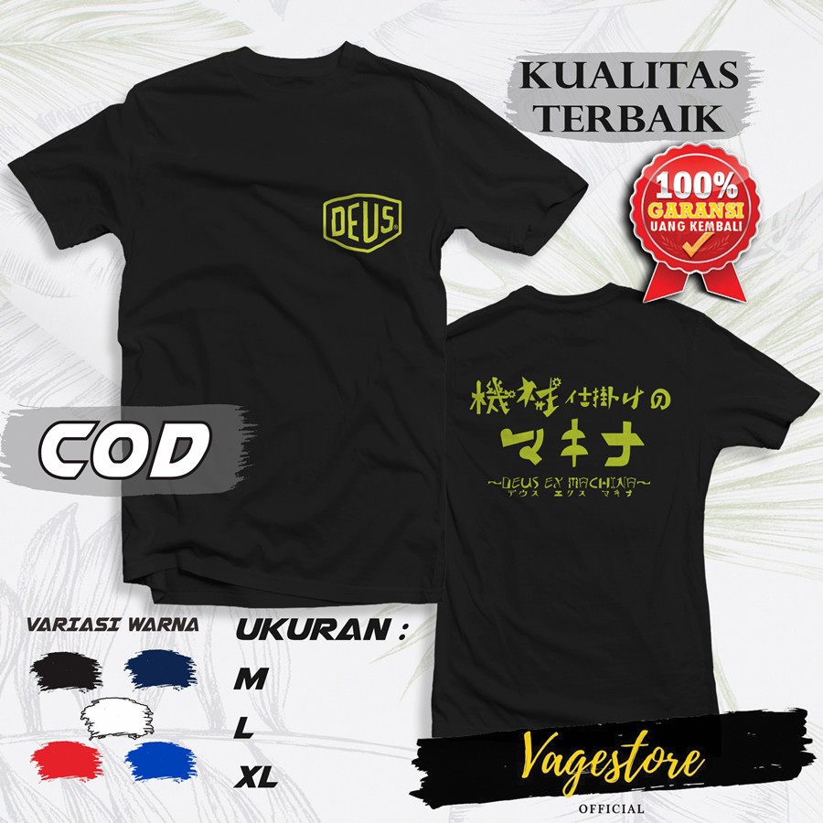 PAKAIAN ATASAN BAJU KAOS DISTRO DEUS EX MACHINA PRIA ANAK  ORI ORIGINAL 100% SABLON CUSTOM MURAH