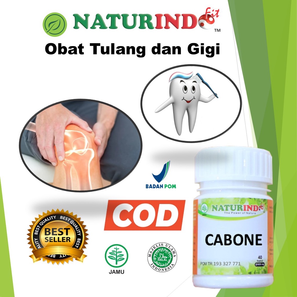 Obat Tulang Keropos Retak Dan Sendi Sakit Gigi Berlubang Bengkak Cabone 50 Kapsul
