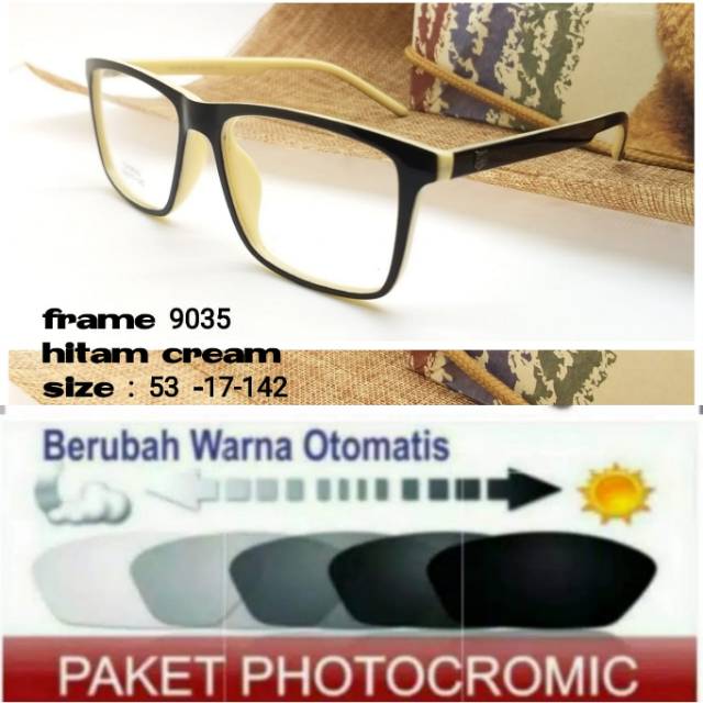 Frame Kacamata Terbaru Anti Radiasi PHOTOCROMIC Minus Plus Anti UV Kaca mata Trendy