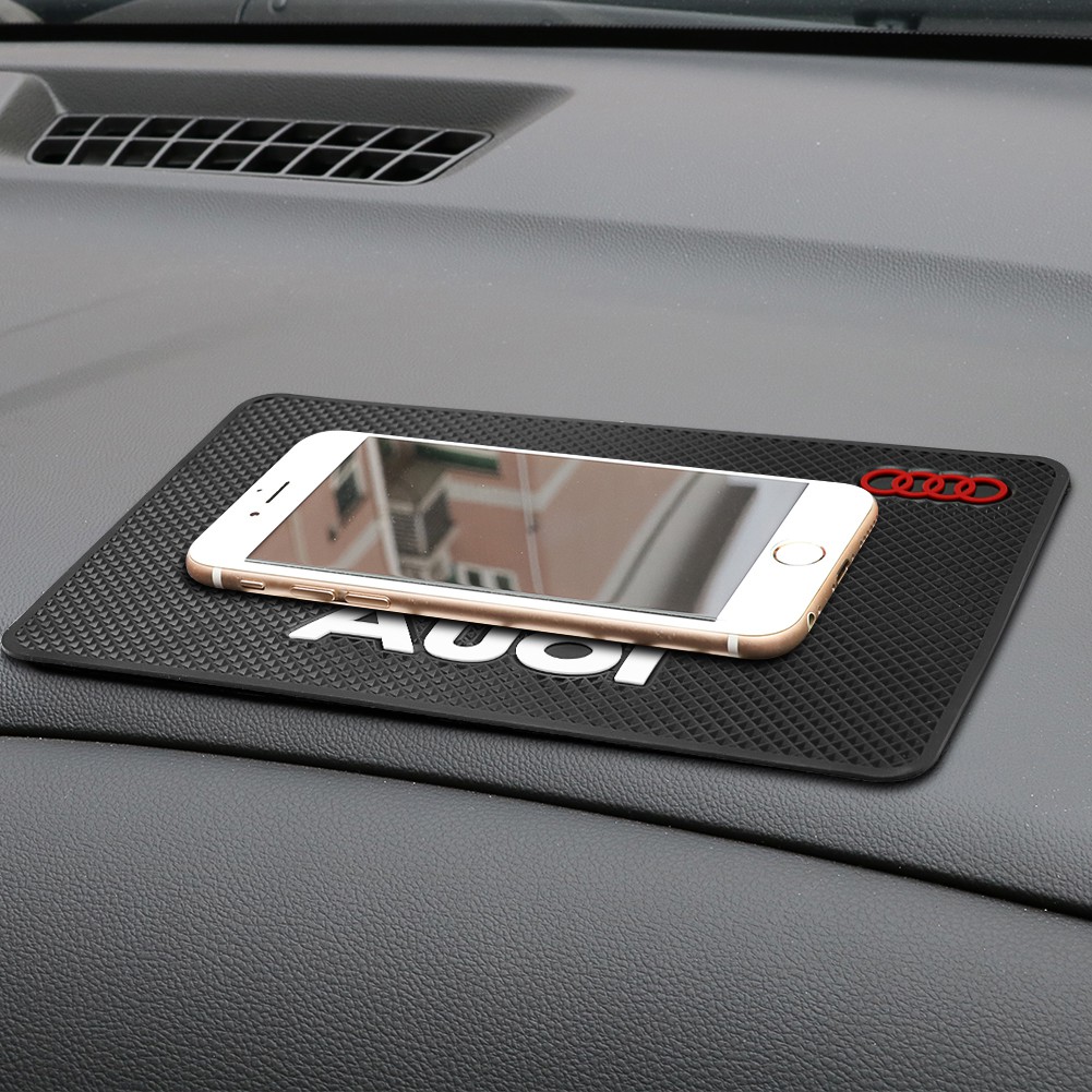 Non-slip Mat Dashboard Mobil Tikar Lengket untuk Audi RS Garis A3 A4 A5 A6 A7 A8 Q2 Q3 Q4 Q5 Q6 Q7 Q8