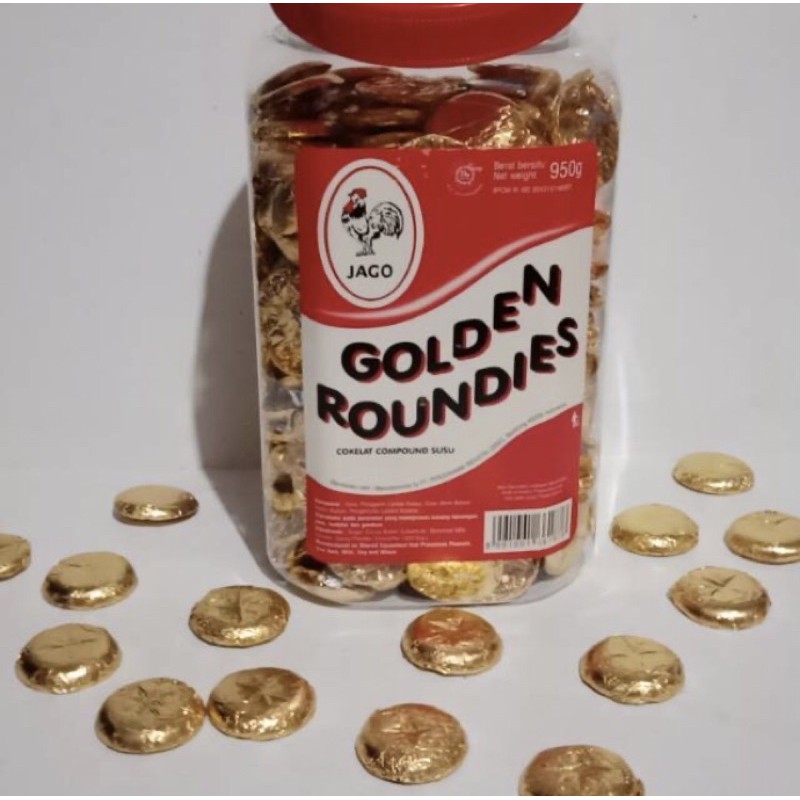 

Cokelat Jago Golden Roundies 285gr Bentuk Coin