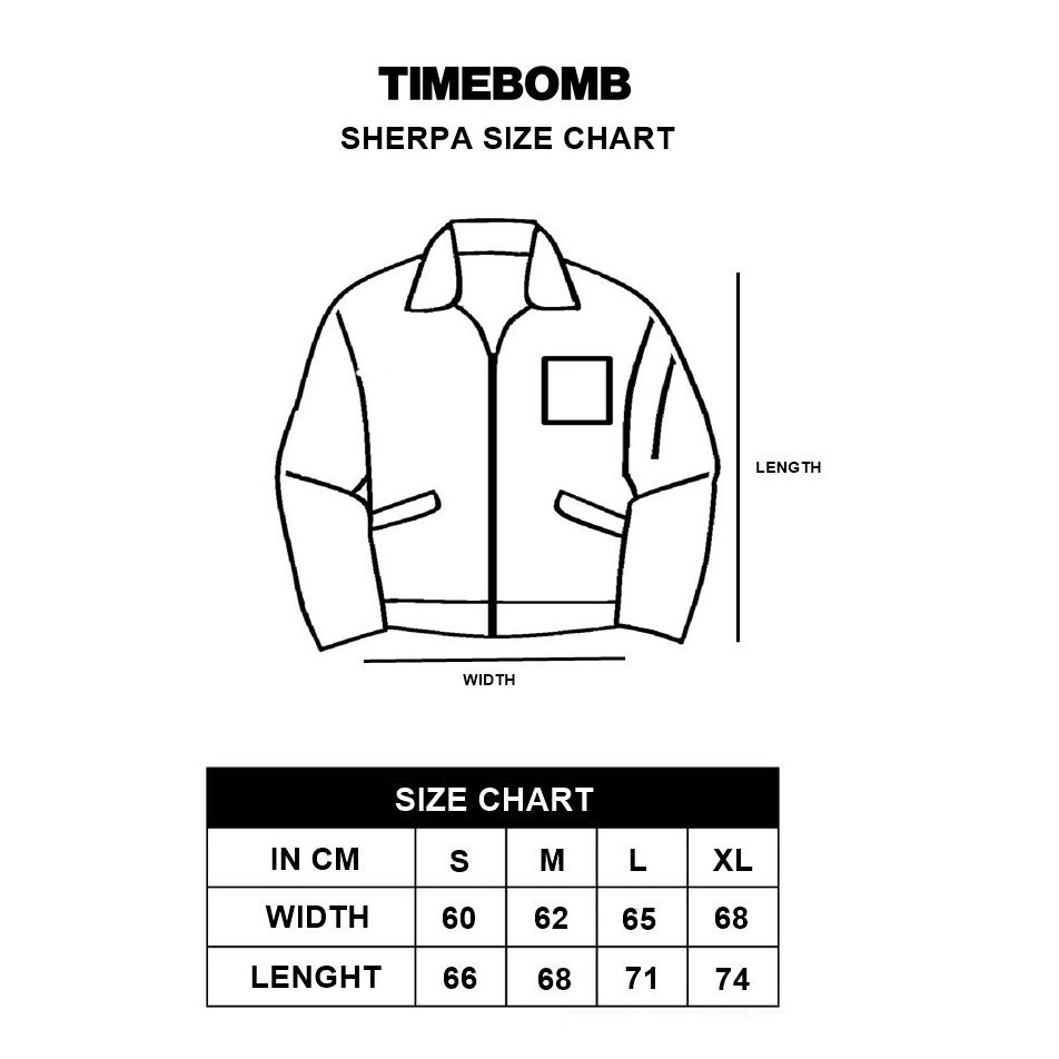 ❪FaX❫ TIMEBOMB | SHERPA JACKET V2( BLACK POCKET BLACK - NEGATIVE PLEASURE ) //Produk terupdate