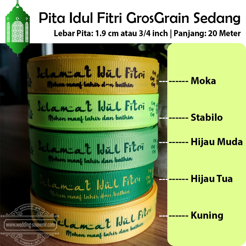 

Pita Idul Fitri Gros Grain Sedang
