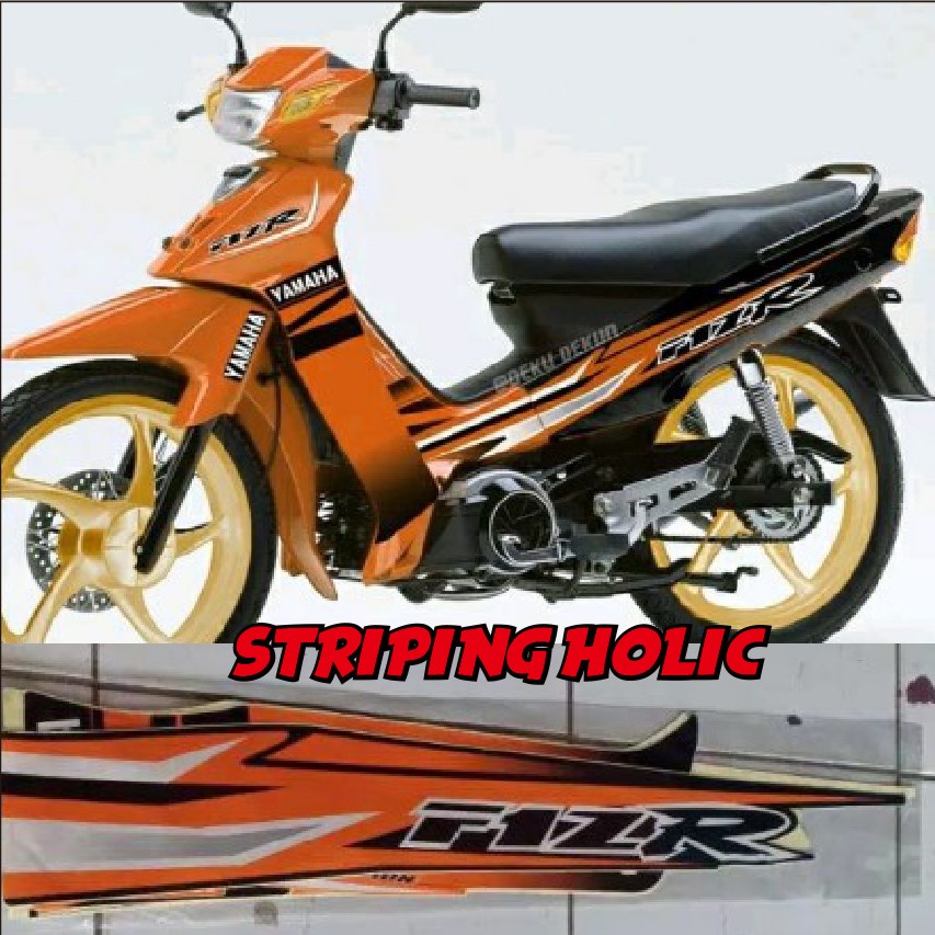 STRIPING STICKER FIZ R OREN ORANGE VARIASI SE SPECIAL EDITION STIKER LIS FIZR