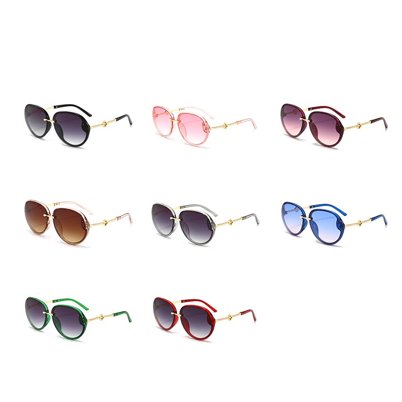 Kacamata Sunglass Model all match Dengan Bingkai Bundar