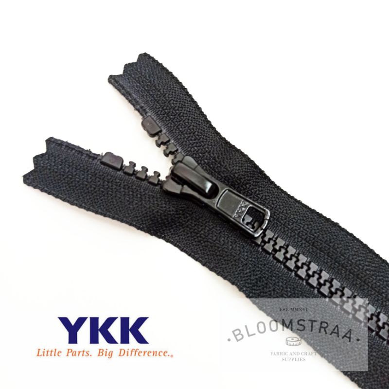 Grosir Resleting YKK Vislon 05 15cm seleting gigi plastik 15 Zipper 5VS 6 in 1Lusin 12pcs