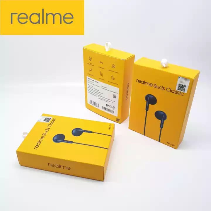 Headset Realme Wired SK-MA20 Universal Earphone Super Bass Bisa untuk Musik &amp; Telepon