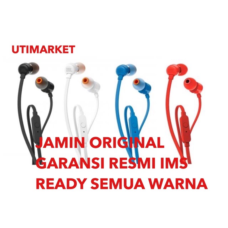 Earphone JBL T110 Original Garansi Resmi IMS