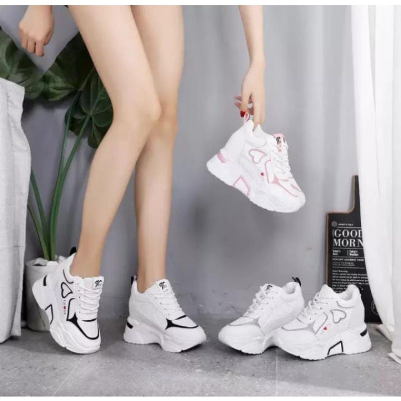 Sepatu wanita fashion sneakers JintuLove/sepatu sneakers tali trendy termurah bisa cod kekinian/sepatu wanita jalan santai trendy/sepatu wanita sneakers santai jalan trendy