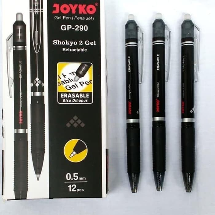 

Pulpen Shokyo 2 Joyko GP-290 bisa dihapus erasable pen