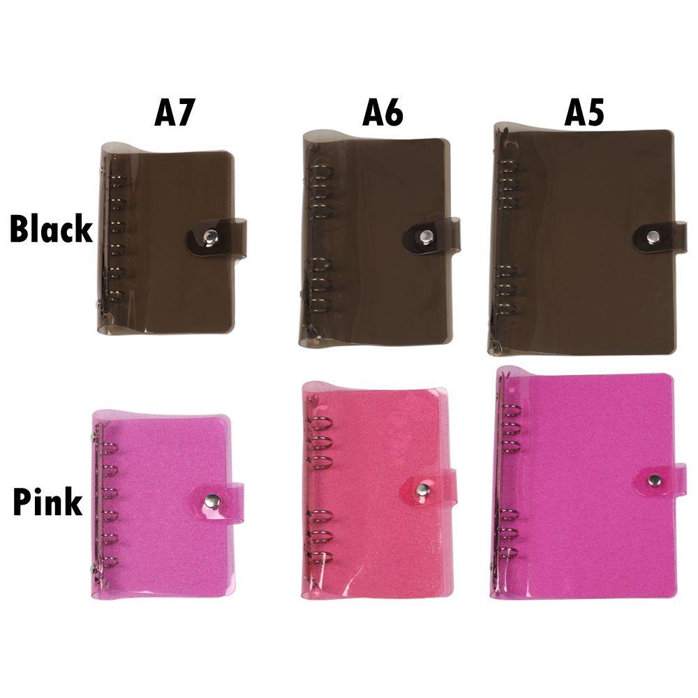 Nanas A5/A6/A7 Cover Notebook Glitter Perlengkapan Kantor Notepad Shell Diary Book Blackpink Planner Klip Blackpink