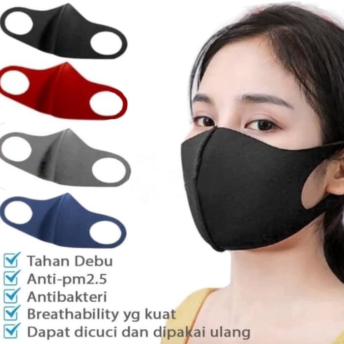 Masker Scuba Murah Dewasa Jahit Tengah Masker Korea Free Plastik