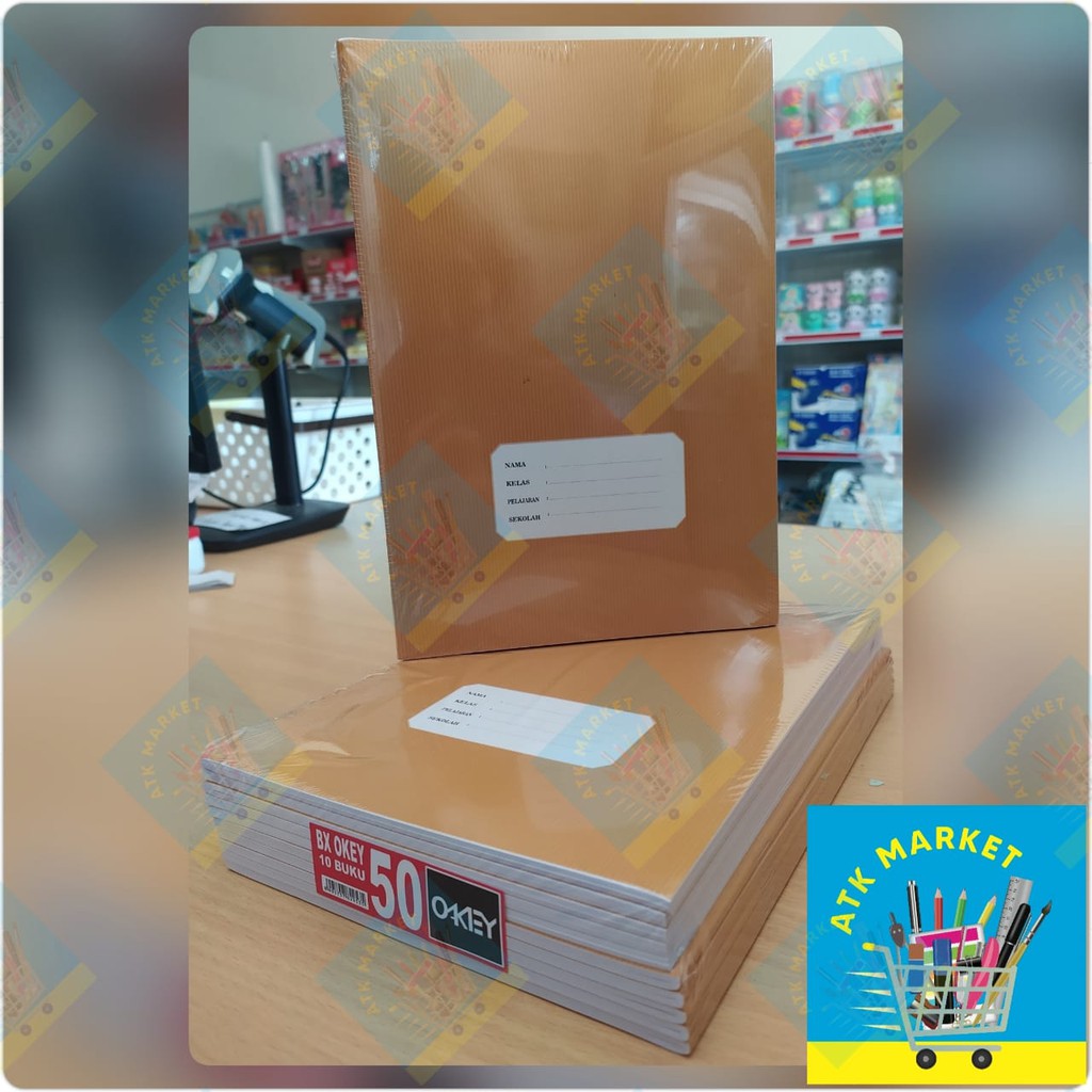 

(PACK) Buku Tulis Boxy OAKEY Coklat 50 lbr (KIKY grup)