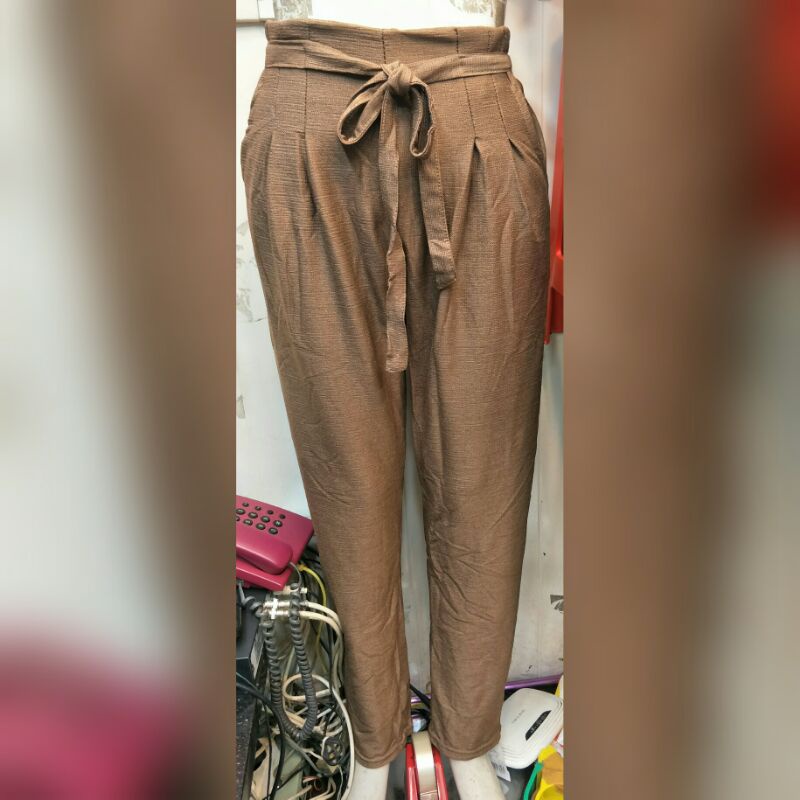 

Celana pensil tali pita