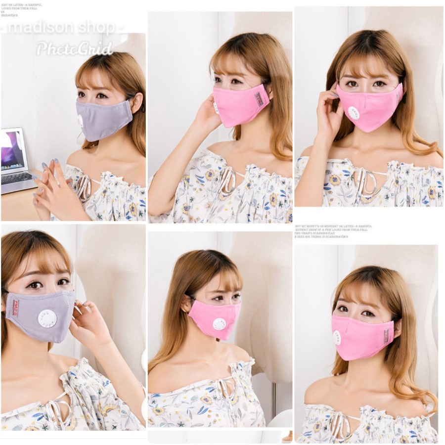 Masker pm 2.5 Breathing Valve Masker Filter Breathable Masker Murah