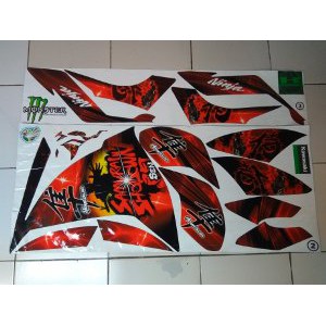 [Promo] Stiker ninja 250 fi samurai merah Murah