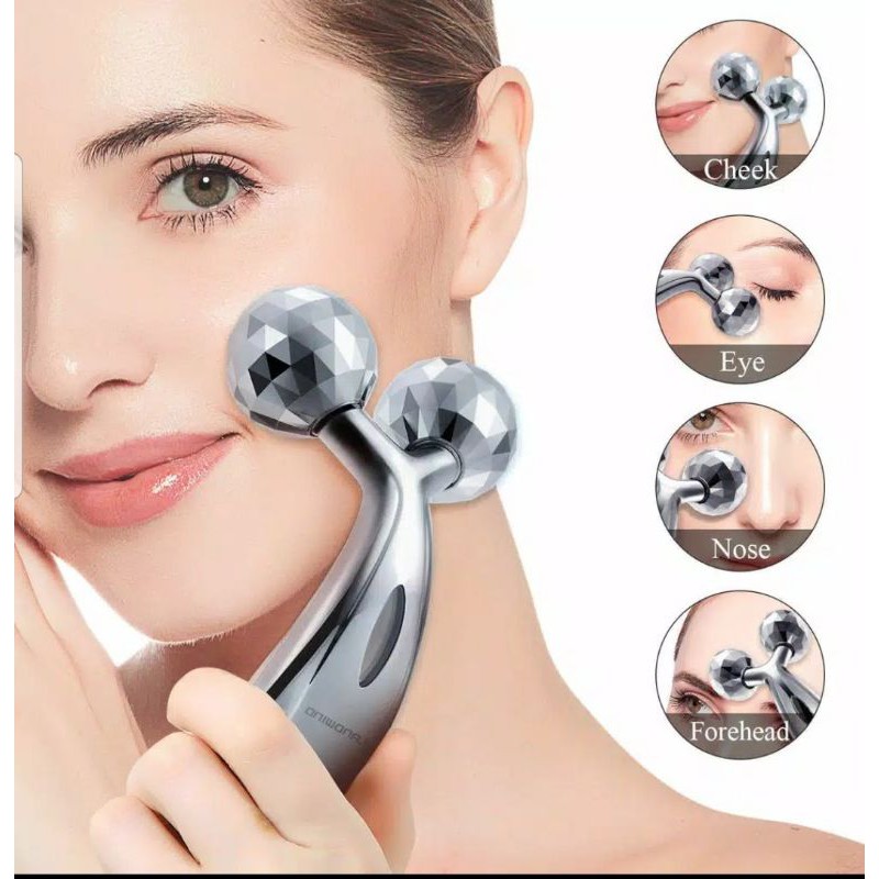 3D Massager Roller Alat Pijat Wajah dan Badan