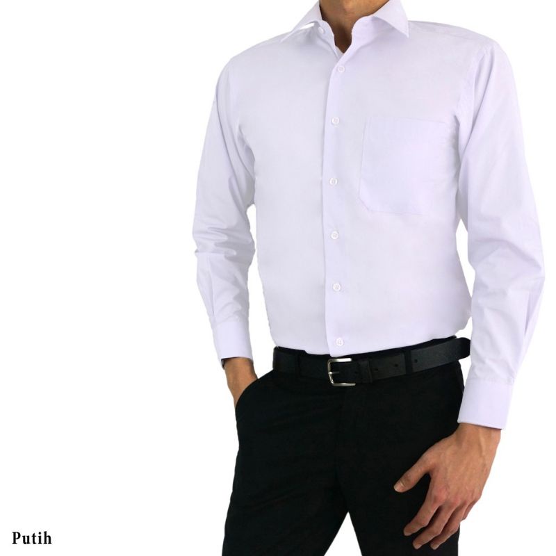 kemeja putih pria lengan panjang FORMAL/Hem pria/kemeja Putih kantor/KEMEJA PUTIH KERJA