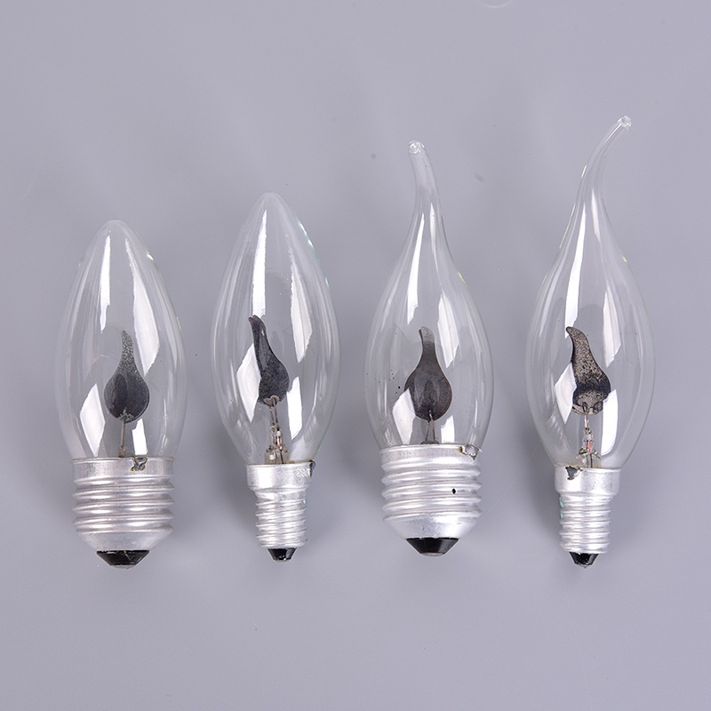 {LUCKID}E27 E14 LED Burning Candle Light Fire Effect Decorative Flame Flame Lamp Bulb