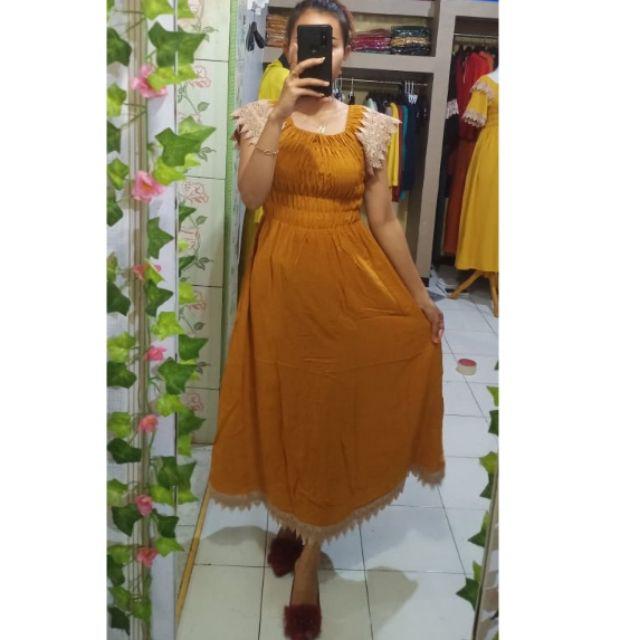 daster smoke daster arab daster renda daster batik daster pekalongan daster COD bayar ditempet-KUNYIT